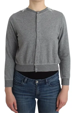 ERMANNO SCERVINO Strik, Dame, Grå, S, Bomuld, Cardigans