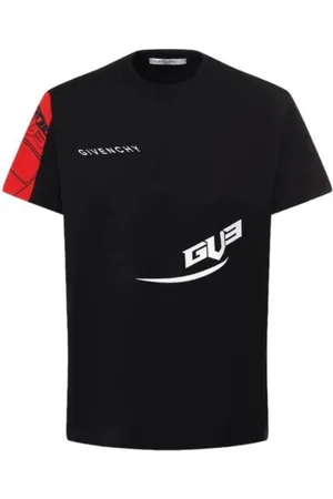 Givenchy Top, Herre, Sort, S, Bomuld, Logo Print T-shirt i Sort