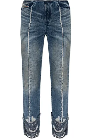 Diesel Jeans, Dame, Blå, W28, Bomuld, Jeans D-Ginna-Fsg