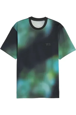 Y-3 Top, Herre, Flerfarvet, M, Herre Almindelig Printet T-shirt