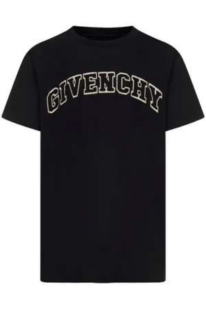 Givenchy Top, Herre, Sort, M, Bomuld, Logo Appliqué Slim Fit T-shirt Sort