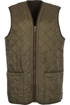 Barbour Jakke, Herre, Grøn, 2XL, Uld, Quiltet Vest til Stilfulde Outfits