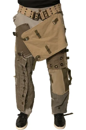 Dolce & Gabbana Bukser, Herre, Flerfarvet, M, Bomuld, Vintage Patchwork Cargo Bukser