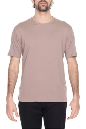 GIANNI LUPO Top, Herre, Grå, 2XL, Bomuld, Herre Bomulds T-shirt Forår/Sommer Kollektion