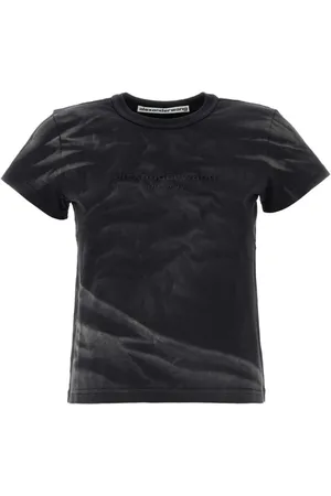 Alexander Wang Top, Dame, Sort, XS, Bomuld, Slate Bomuld T-Shirt