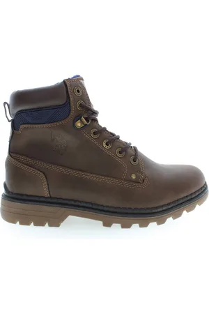 U.S. Polo Assn. Sko, Herre, Brun, 45 EU, Brun Herre Høje Snørestøvler