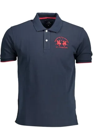 La Martina Top, Herre, Blå, M, Bomuld, Bl Polo Skjorte i Bl Bomuld til Mnd