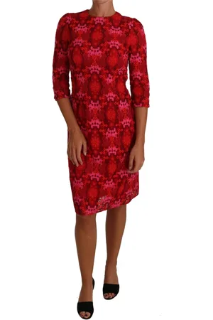 Dolce & Gabbana Kjole, Dame, Flerfarvet, XS, Uld, Maxi Dresses