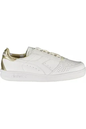 Diadora Sko, Dame, Hvid, 36 1/2 EU, Læder, Hvid Læder Dame Sneaker