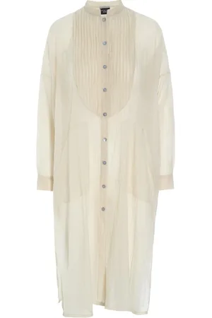 Bitte Kai Rand Kjole, Dame, , L, Uld, Gennemsigtig Oversize Kjole Ivory