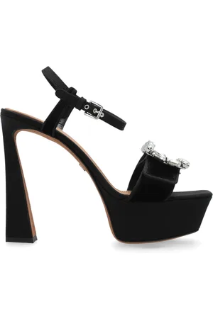 Dolce & Gabbana Sko, Dame, Sort, 36 EU, Læder, Platform sandaler