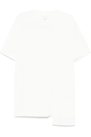 Y-3 Top, Herre, Hvid, L, Bomuld, Premium Hvid T-shirt og Polo