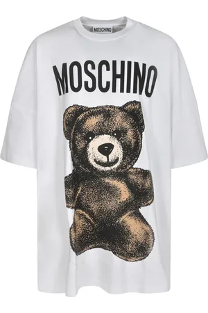 Moschino Top, Herre, Hvid, L, Uld, Stilfulde T-shirts og Polos
