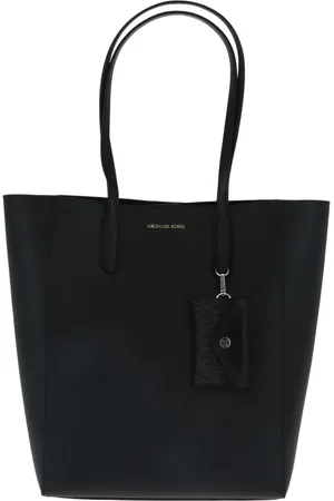 Michael Kors Taske, Dame, Sort, ONE SIZE, Læder, Vincent Stor Saffiano Læder Tote Bag med Kortlomme