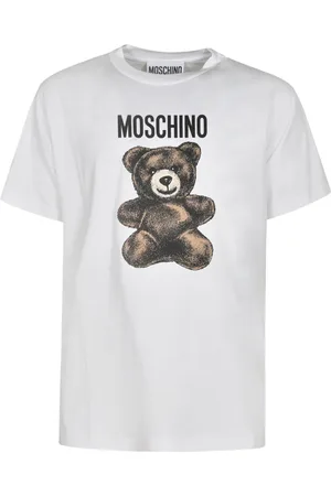 Moschino Top, Herre, Hvid, XS, Uld, Stilfulde T-shirts og Polos