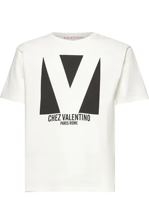 VALENTINO Top, Herre, , S, Uld, Stilfulde Ivory T-shirts og Polos