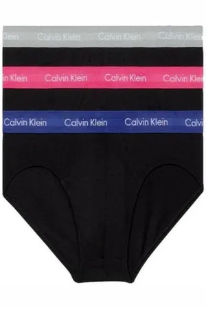 Calvin Klein Undertøj, Herre, Flerfarvet, S, Bomuld, Pink Cotton Hipster Undertøj 3Pack