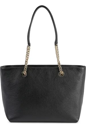 Michael Kors Taske, Dame, Sort, ONE SIZE, Læder, Sort læder Chain Tote Bag