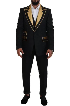 Dolce & Gabbana Jakkesæt, Herre, Sort, S, Uld, Suit Vests