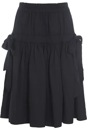 Bitte Kai Rand Nederdel, Dame, Sort, L, Rayon, Sort A-line Nederdel med Buer
