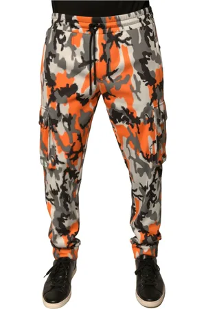 Dolce & Gabbana Bukser, Herre, Flerfarvet, L, Bomuld, Camouflage Cargo Jogger Bukser