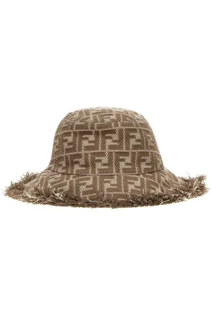 Fendi Tilbehør, Dame, , S, Bomuld, Jacquard FF motiv Bomuldshat