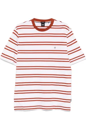 HUGO BOSS Top, Herre, Rød, XL, Bomuld, C-Taut 01 Bomuld T-shirt
