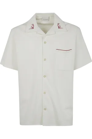 Drôle de Monsieur Skjorte, Herre, Hvid, XL, Piqué Skjorte Klassisk Stil