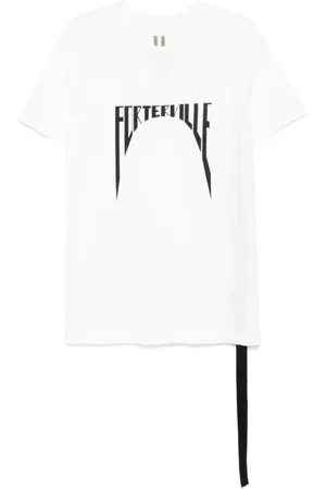 Rick Owens Top, Herre, Hvid, S, Rnep1P T-shirts Milk/Black Level T