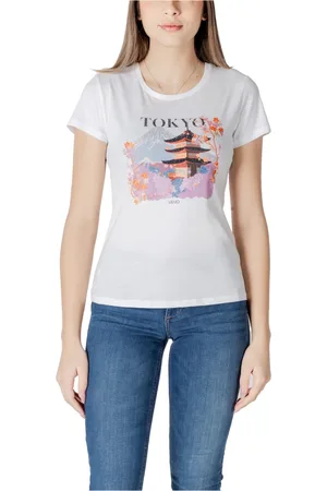 Liu Jo Top, Dame, Hvid, L, Bomuld, Hvid Blomstret T-shirt