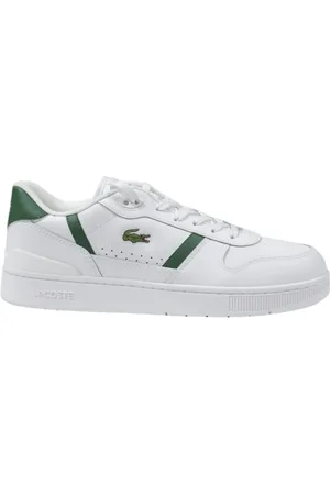 Lacoste Sko, Herre, Hvid, 40 1/2 EU, Læder, Hvide Læder Snøresko