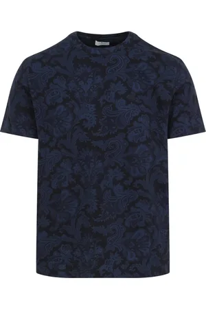 Etro Top, Herre, Blå, M, Bomuld, Blå T-shirt til mænd