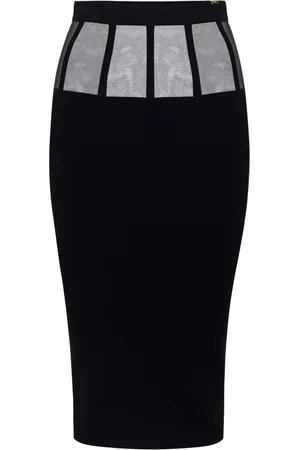 Elisabetta Franchi Nederdel, Dame, Sort, S, Elegant Modekollektion