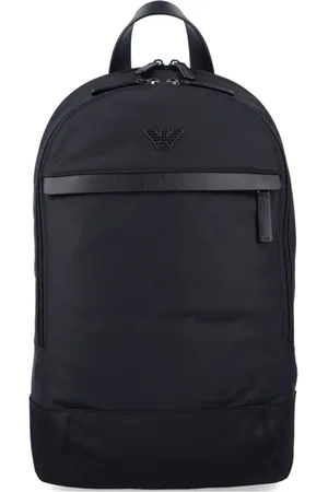 Emporio Armani Taske, Herre, Sort, ONE SIZE, Uld, Stilfuld Rygsæk til Daglig Brug