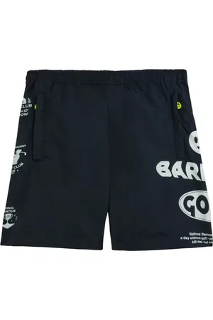 BARROW Shorts, Herre, Blå, S, Nylon, Blå Nylon Shorts Side Print