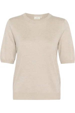 Kaffe Strik, Dame, , XS, Uld, Fjergrå Pullover Sweater