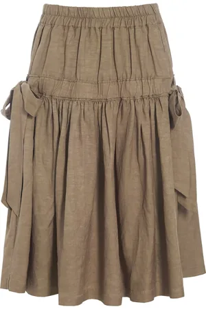 Bitte Kai Rand Nederdel, Dame, , L, Rayon, Kumamoto Nederdel med Sløjfedetalje