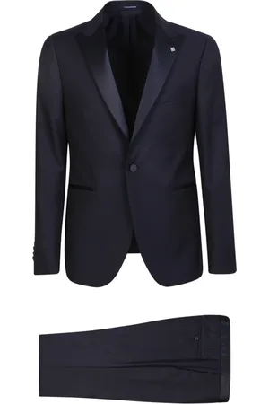 TAGLIATORE Jakkesæt, Herre, Blå, S, Uld, Herretøj Suits Blå Ss24