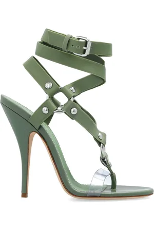 Dsquared2 Sko, Dame, Grøn, 38 EU, Læder, Hælede sandaler