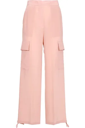 ERIKA CAVALLINI Bukser, Dame, Lyserød, XS, Cargo Stil Silkebukser