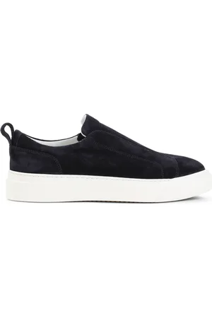 Kiton Sko, Herre, Blå, 41 EU, Læder, Blå Sneakers til Mænd
