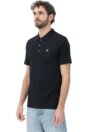 Lyle & Scott Top, Herre, Sort, XL, Bomuld, Sort Polo Skjorte Klassisk Design