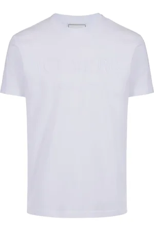 Iceberg Top, Herre, Hvid, L, Bomuld, Hvid carry-over bomulds T-shirt med institutionelt logo broderi