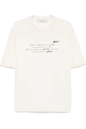Golden Goose Top, Herre, Hvid, S, Uld, Stilfulde T-shirts og Polos
