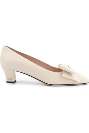 VALENTINO GARAVANI Sko, Dame, , 37 1/2 EU, Læder, Læder décolleté med bue detalje