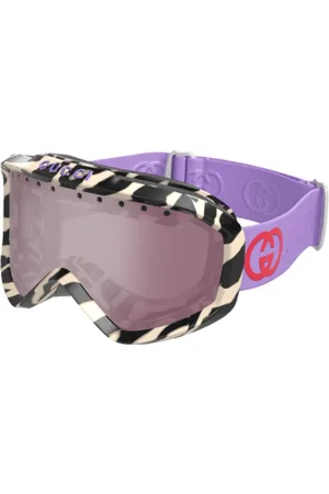 Gucci Sport, unisex, Flerfarvet, XL, Zebra Ski Mask i Elfenben