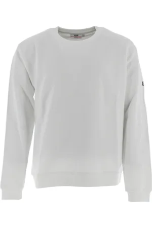 GCDS Sweathshirts & Hoodies, Herre, Hvid, S, Bomuld, Hvid Crewneck Sweater Essentials