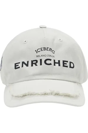 Iceberg Tilbehør, Dame, , ONE SIZE, Pudderfarvet gabardine baseballkasket med valmueprint