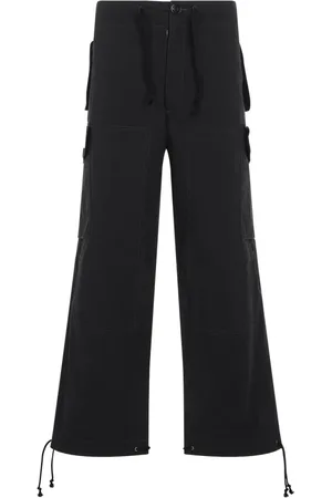 Maison Margiela Bukser, Herre, Sort, M, Uld, Sorte stilfulde herrebukser
