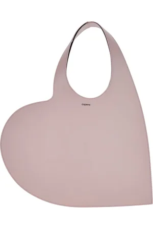 COPERNI Taske, Dame, Lyserød, ONE SIZE, Uld, Rosa Hjerte Logo Print Læder Skuldertaske